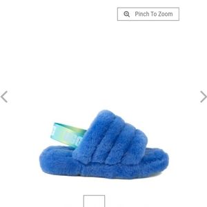 UGG fluff slides mystic blue
